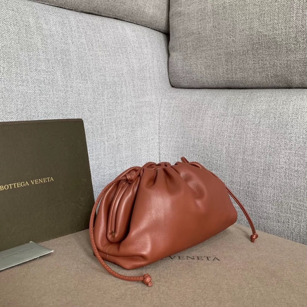 Bottega Veneta Pouch Mini Bag In Rust Calfskin BVBS12482