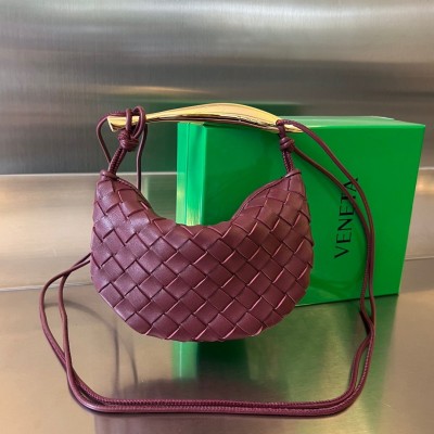 Bottega Veneta Sardine Mini Bag In Barolo Intrecciato Lambskin BVBS12486