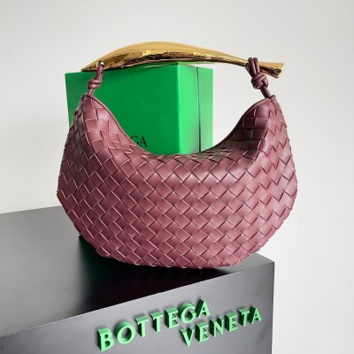 Bottega Veneta Sardine Small Bag In Barolo Intrecciato Lambskin BVBS12491