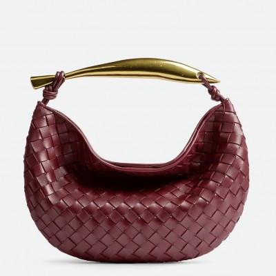 Bottega Veneta Sardine Small Bag In Barolo Intrecciato Lambskin BVBS12491