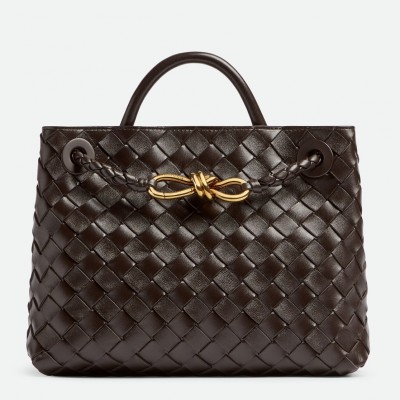 Bottega Veneta Small Andiamo Bag In Fondant Intrecciato Lambskin BVBS12029