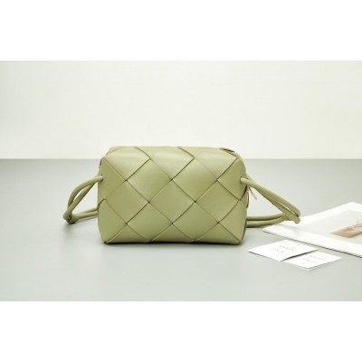 Bottega Veneta Small Cassette Camera Bag In Travertine Lambskin BVBS12278