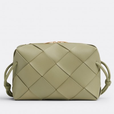 Bottega Veneta Small Cassette Camera Bag In Travertine Lambskin BVBS12278