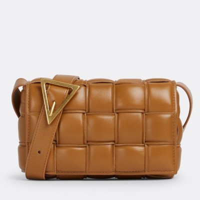 Bottega Veneta Small Padded Cassette Bag In Camel Lambskin BVBS12204