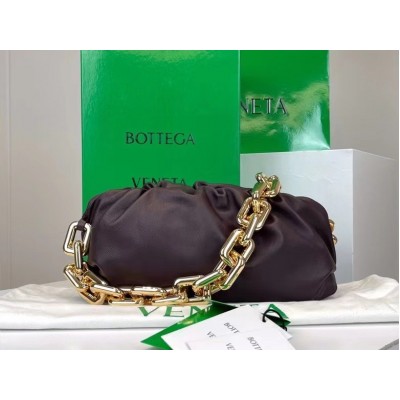 Bottega Veneta The Chain Pouch Bag In Grape Calfskin BVBS12228