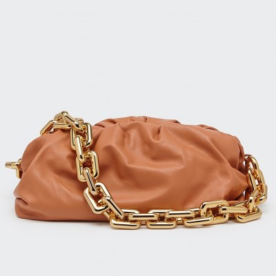 Bottega Veneta The Chain Pouch In Clay Calfskin BVBS12232